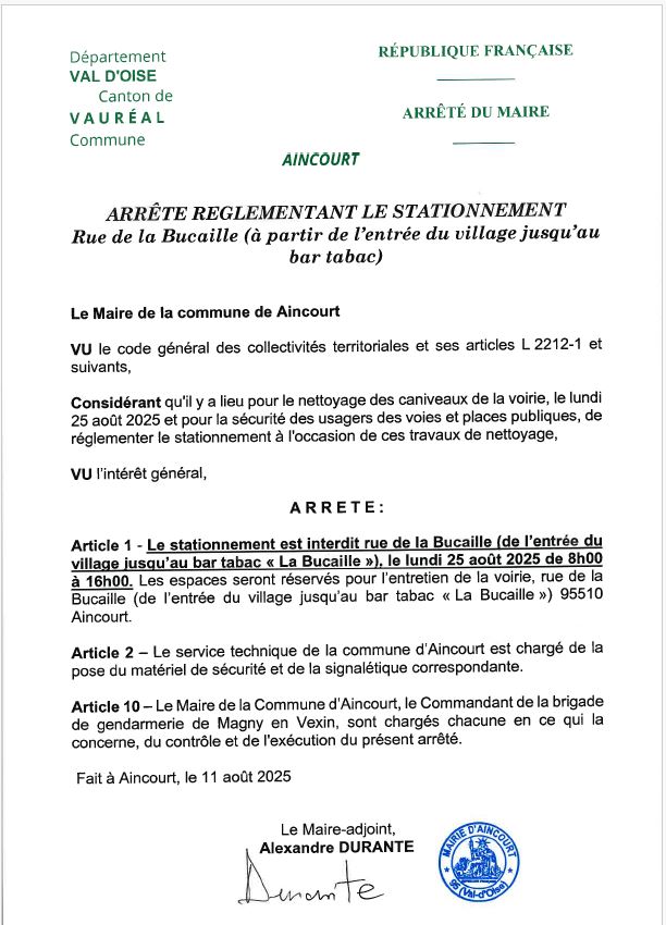 AR STATIONNEMENT RUE BUCAILLE